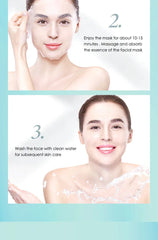 10PCS Hyaluronic Acid Hydrating Facial Mask – Deep Moisturizing & Pore Shrinking Sheet Masks