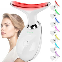 7-Color LED Red Light Therapy Wand – Face & Neck Massager