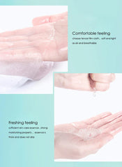 10PCS Hyaluronic Acid Hydrating Facial Mask – Deep Moisturizing & Pore Shrinking Sheet Masks