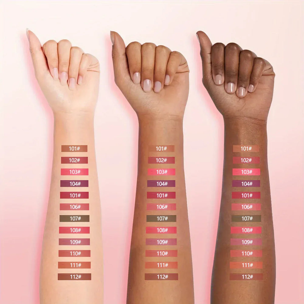 Smooth Glide Lip Liner Pencil Set for Defined Lips