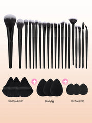 unisex makeup brush and sponge set for daily use