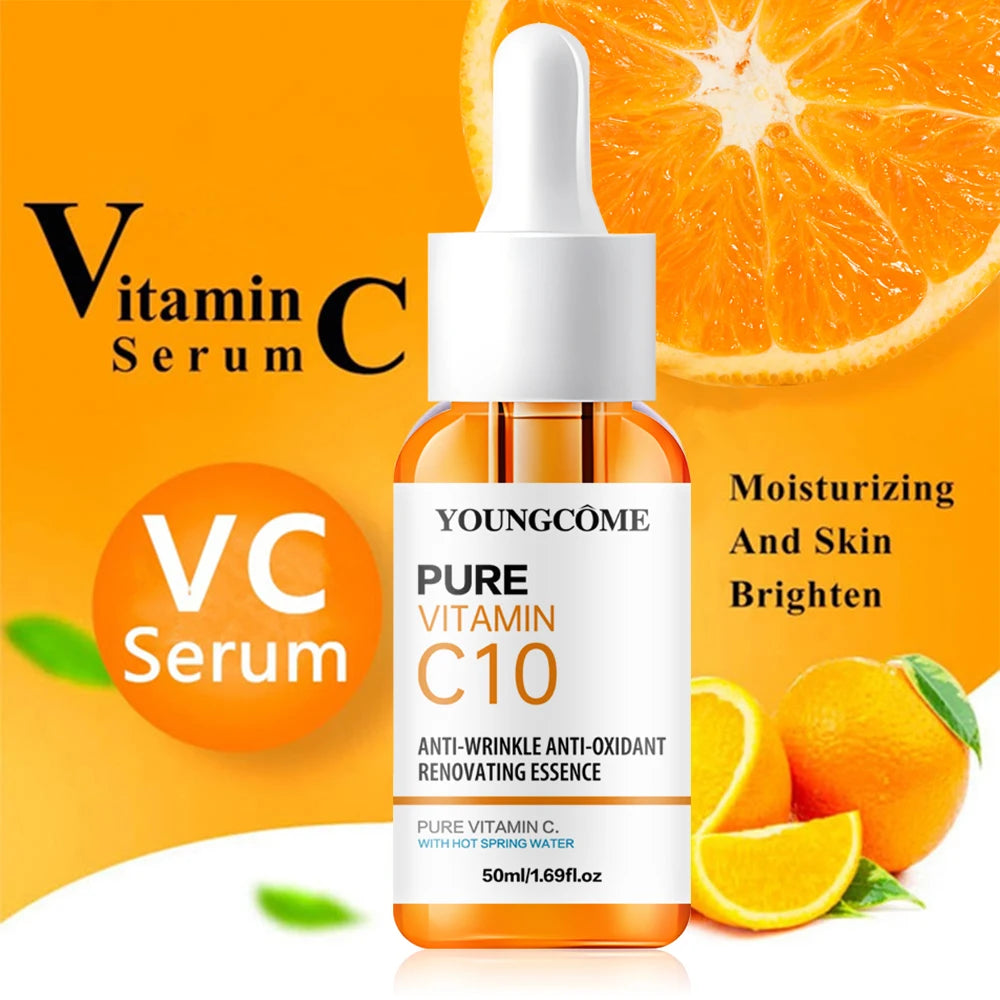 vitamin c facial essence with hyaluronic acid brightening serum
