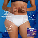 TENA Sensitive Care Overnight Underwear, XL, 14 Count (Waist size 39in - Ehanmart