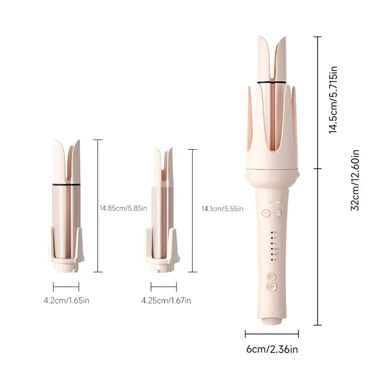 Automatic ionic hair curler using at home