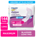 Equate Options Women's Incontinence Pads, Maximum Absorbency, Long Len - Ehanmart