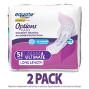 Equate Options Women’s Incontinence Pads – Ultimate Absorbency & Long Length Coverage - Ehanmart