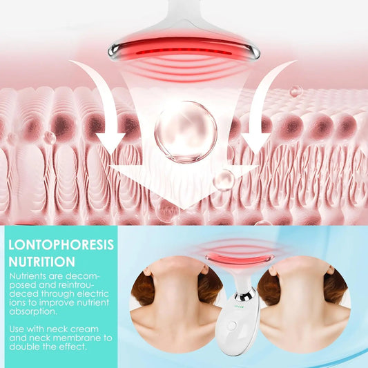 LED facial light therapy wand portable skincare device