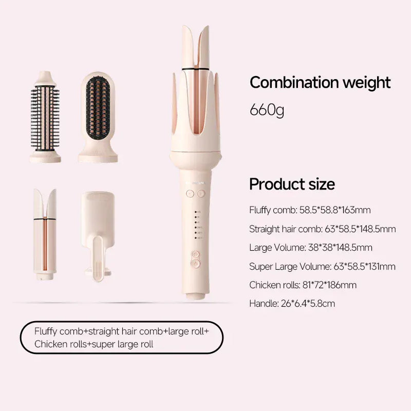 Automatic Ionic Hair Curler 40mm - Large Salon Style Waves
