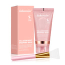 Collagen Wrapping Mask And Brush Set Rejuvenation Moisturize Brightening Korean Face Mask Make Glowy Skin Elasticity Facial Mask