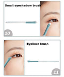 12-Piece Synthetic Makeup Brushes Set – Foundation, Powder & Blending Brushes