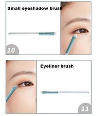 12-Piece Synthetic Makeup Brushes Set – Foundation, Powder & Blending Brushes