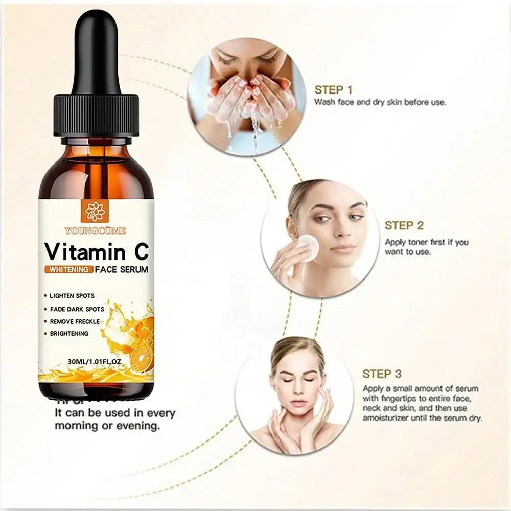 Vitamin C Serum with Hyaluronic Acid – Brightening & Deep Hydration Facial Essence