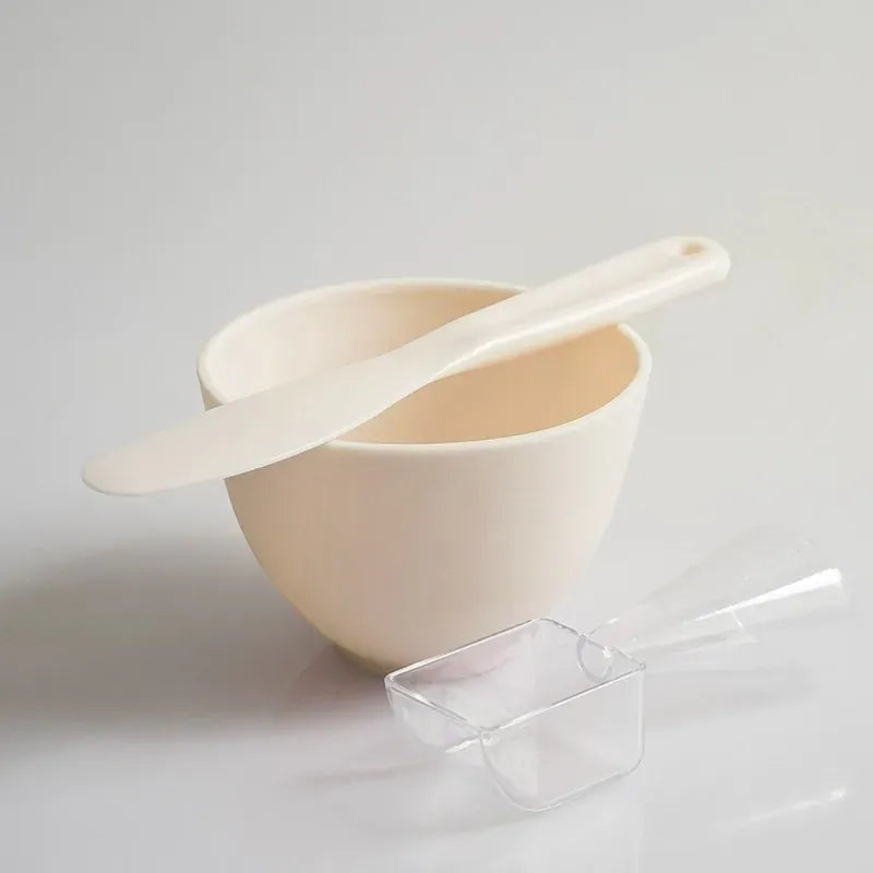 Face Mask Mixing Bowl Set – Skincare Tools Kit with Silicone Brush & Measuring Spoon