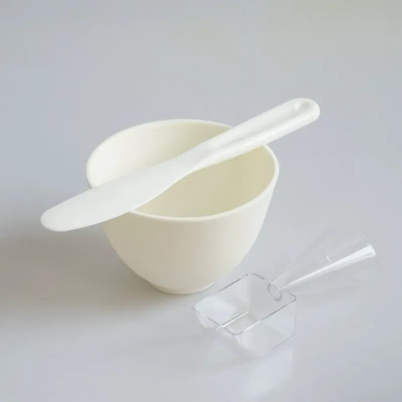 Face Mask Mixing Bowl Set – Skincare Tools Kit with Silicone Brush & Measuring Spoon