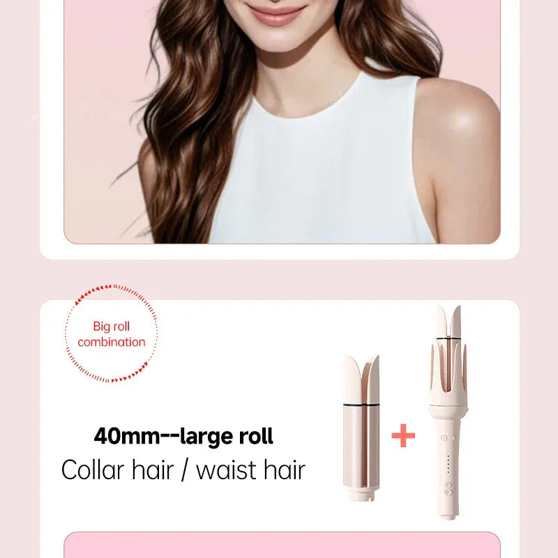 Automatic Ionic Hair Curler 40mm - Large Salon Style Waves