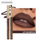 Matte 6 Colors Lip Liner Pencil – Nude & Brown Long-Lasting Lip Contour
