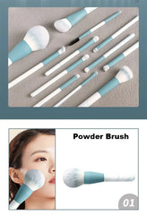 12-Piece Synthetic Makeup Brushes Set – Foundation, Powder & Blending Brushes