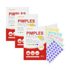 240pcs Shaped Acne Patches – Heart, Star, Flower & Round Invisible Zit Covers