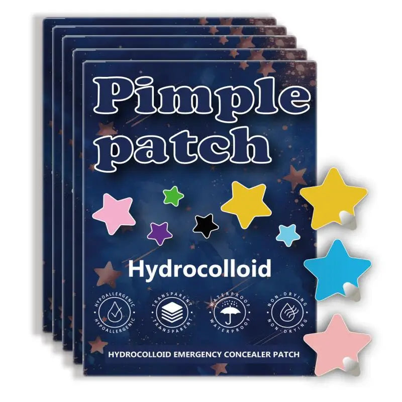 1400PCS Colorful PE Pimple Patches Star Shaped Pimple Cover Sticker Invisible Pimple Cover Removal Pimple Patches