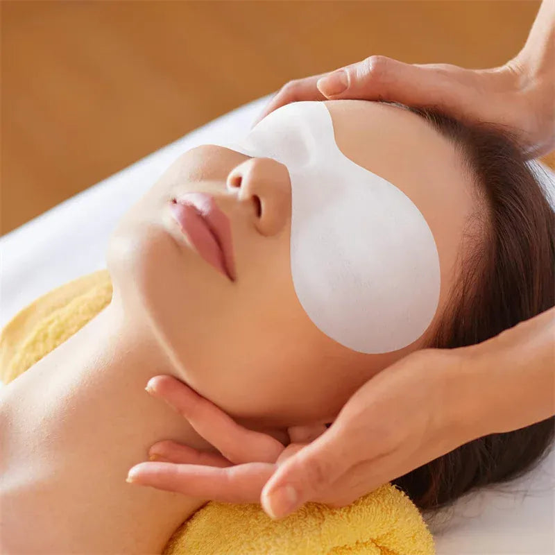 100PCS Disposable Eye Mask Paper – Ultrathin Natural Cotton Eye Care Patches for Spa & Facial Skincare