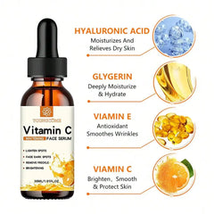 Vitamin C Serum with Hyaluronic Acid – Brightening & Deep Hydration Facial Essence
