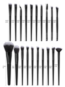 29-Piece Professional Makeup Brush & Beauty Tool Kit with Sponges & Puffs