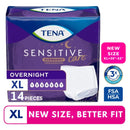 TENA Sensitive Care Overnight Underwear, XL, 14 Count (Waist size 39in - Ehanmart