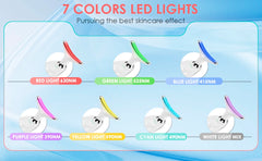 at home LED skin care massager with color light modes