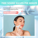 face and neck massager with LED light therapy