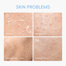 full face milk skincare set bottles close up