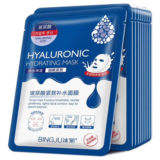 Hyaluronic acid hydrating facial mask sheet
