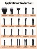 makeup brushes for foundation contour and eyeshadow