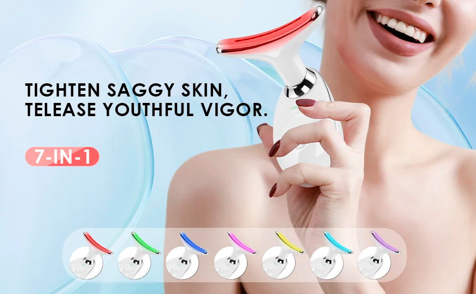 multi-color LED skincare tool for improving skin tone