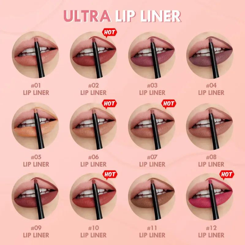 Non stick cup lip liner waterproof formula