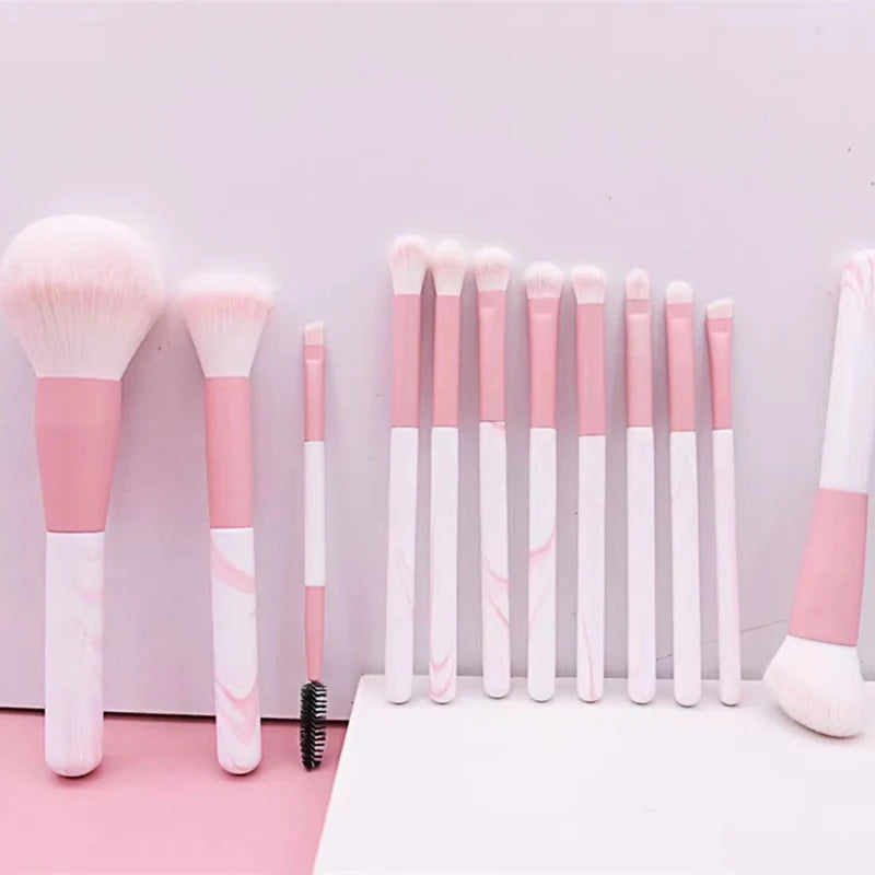 soft bristle makeup brush set hygienic and easy to clean